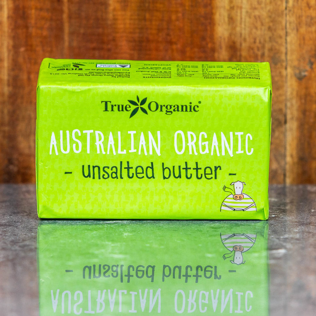 TRUE ORGANIC Unsalted Butter Organic 250g CHILLER – The Green Pantry