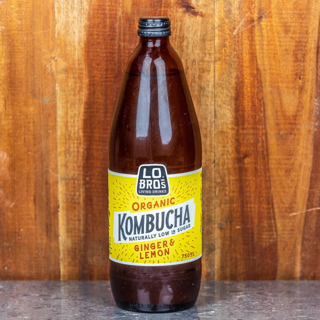 LO BROS Kombucha Ginger & Lemon 750ml The Green Pantry