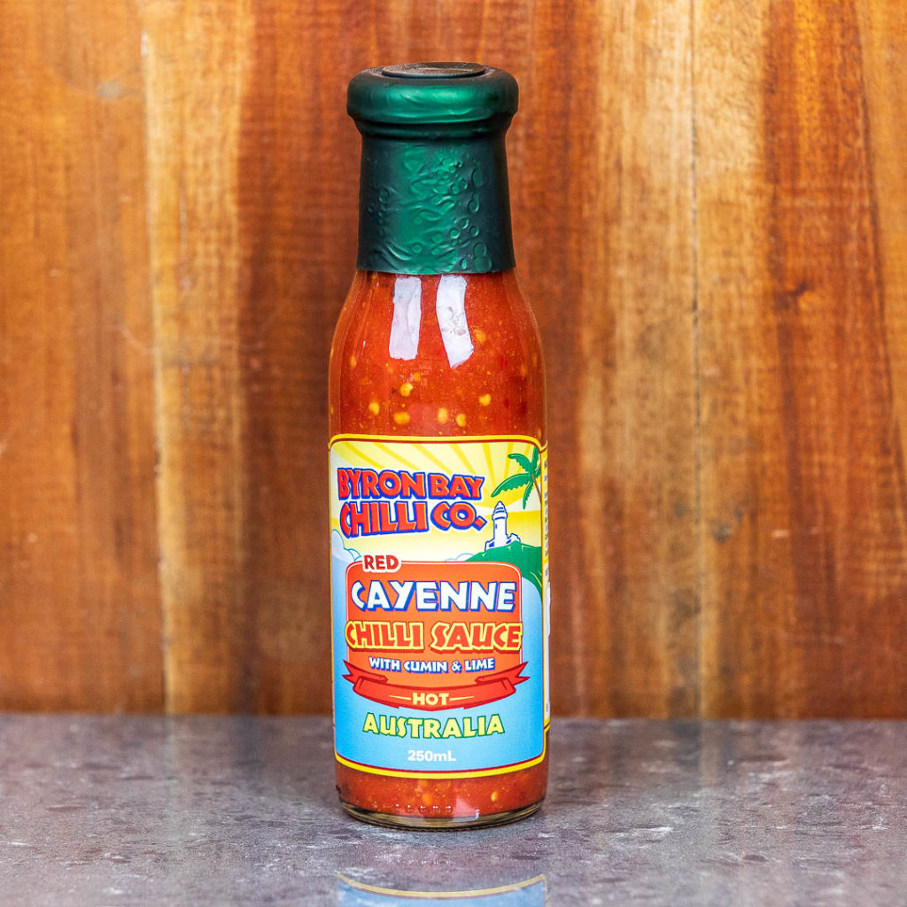 BYRON BAY CHILLI CO Red Cayenne Chilli Sauce 250ml The Green Pantry
