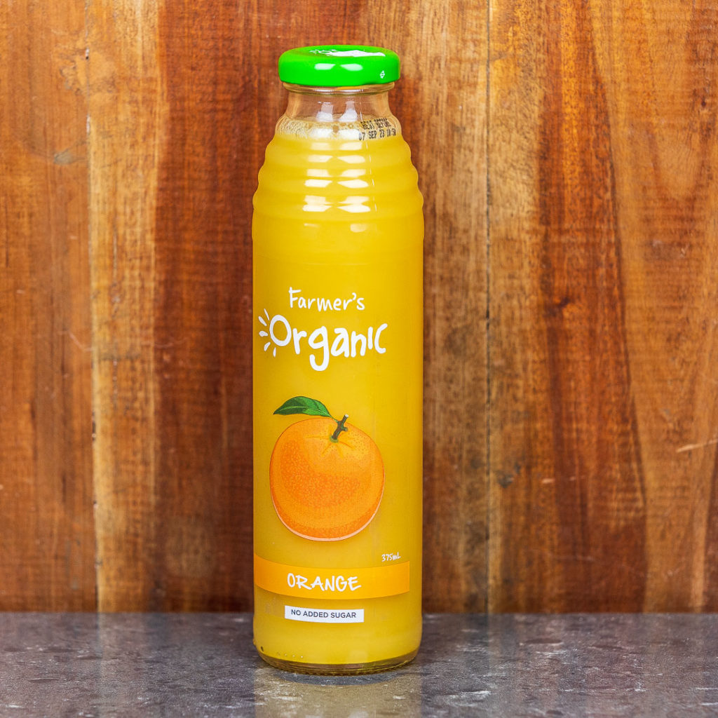 FARMERS ORGANIC Orange Juice 375ml The Green Pantry