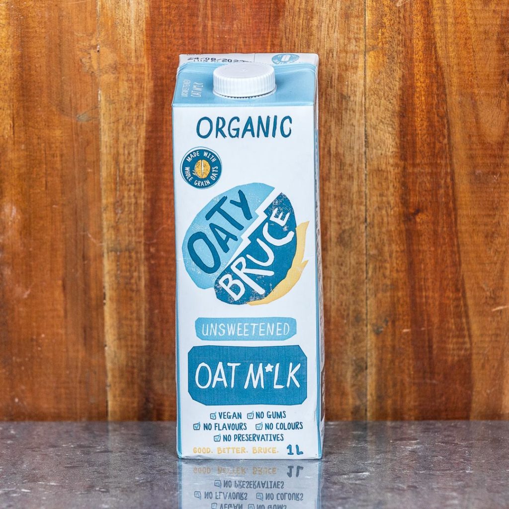 Nutty Bruce Ambient Oat Milk Unsweetened Organic 1l The Green Pantry