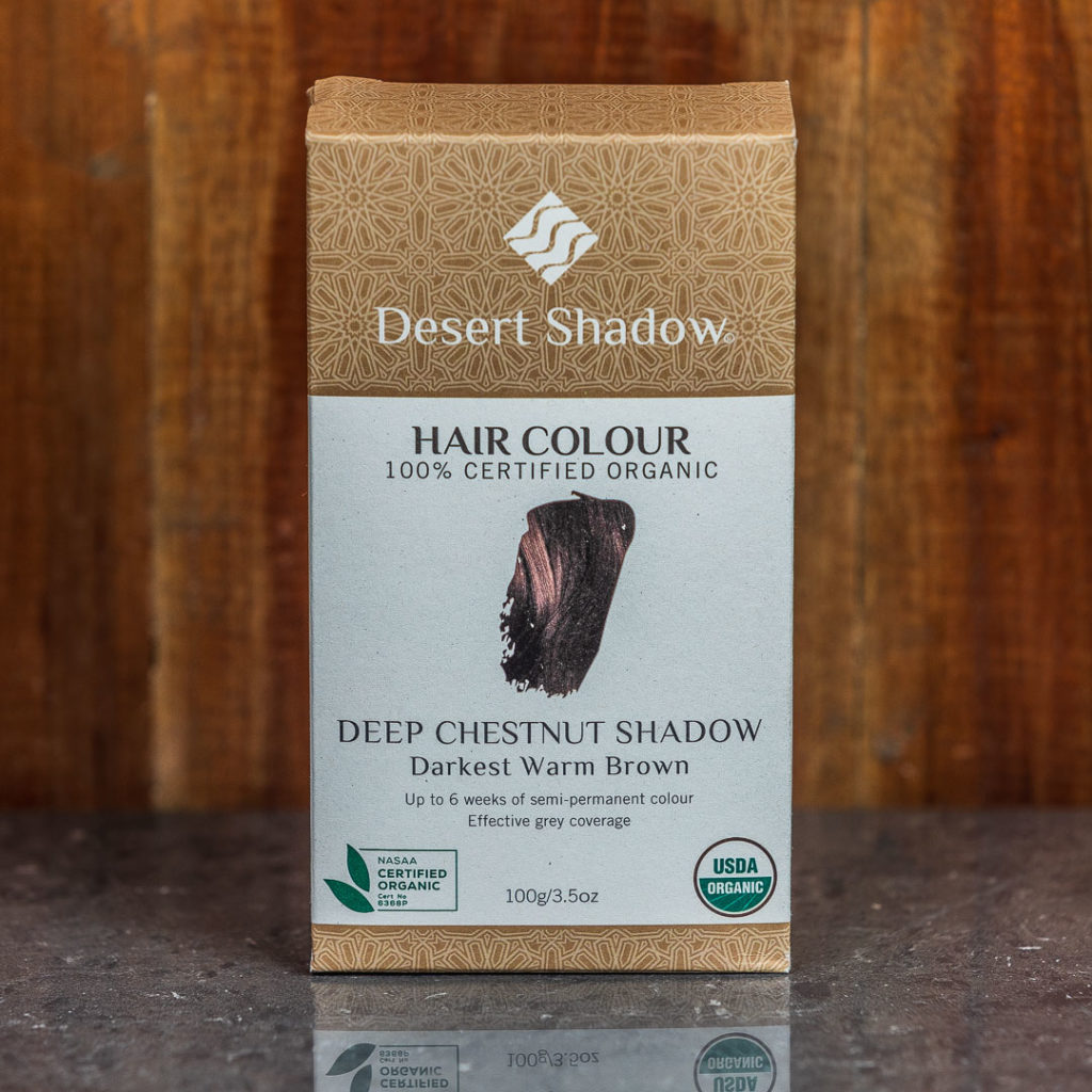 DESERT SHADOW Hair Colour Deep Chestnut Shadow 100g The Green Pantry