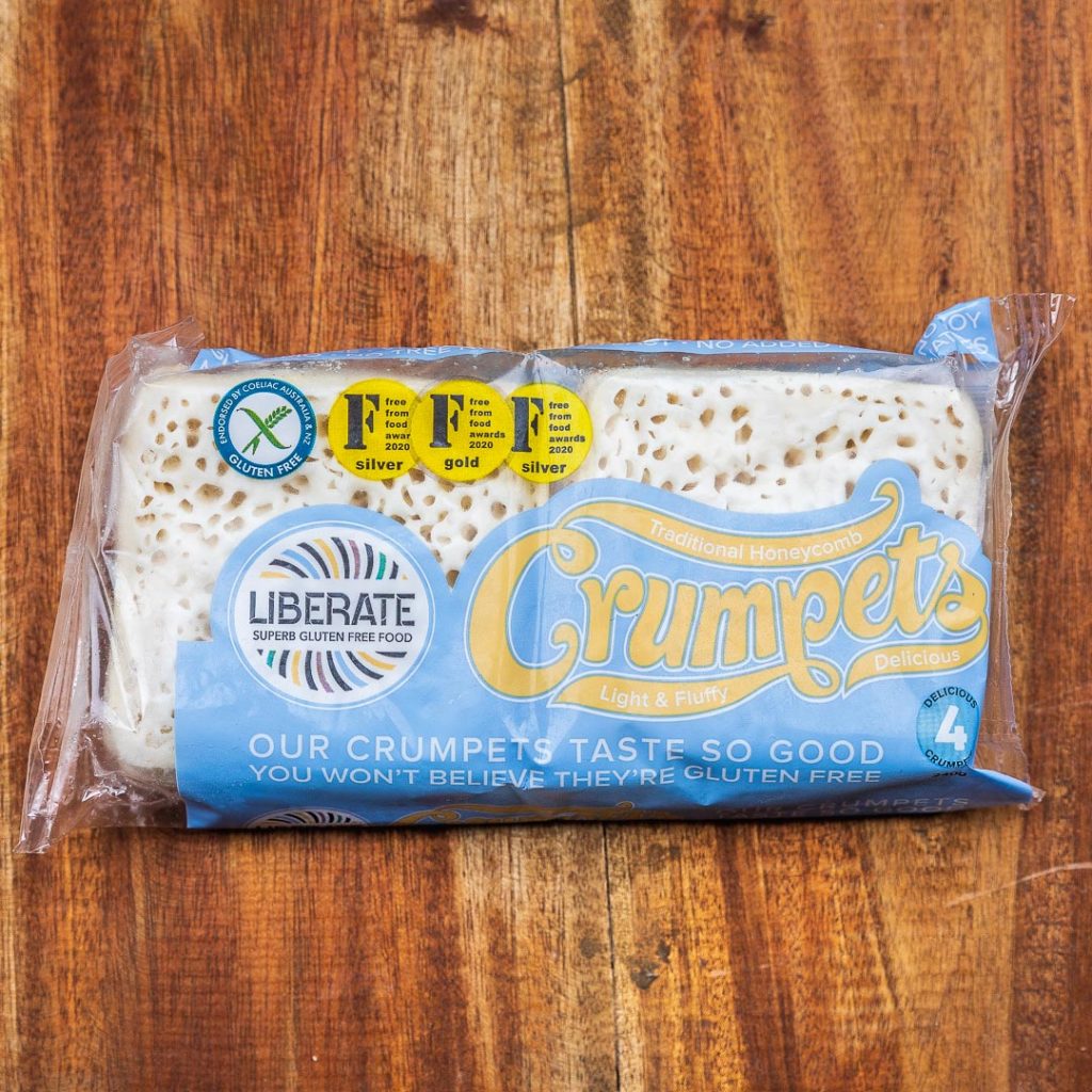 LIBERATE Gluten Free Crumpets Frozen 240g The Green Pantry