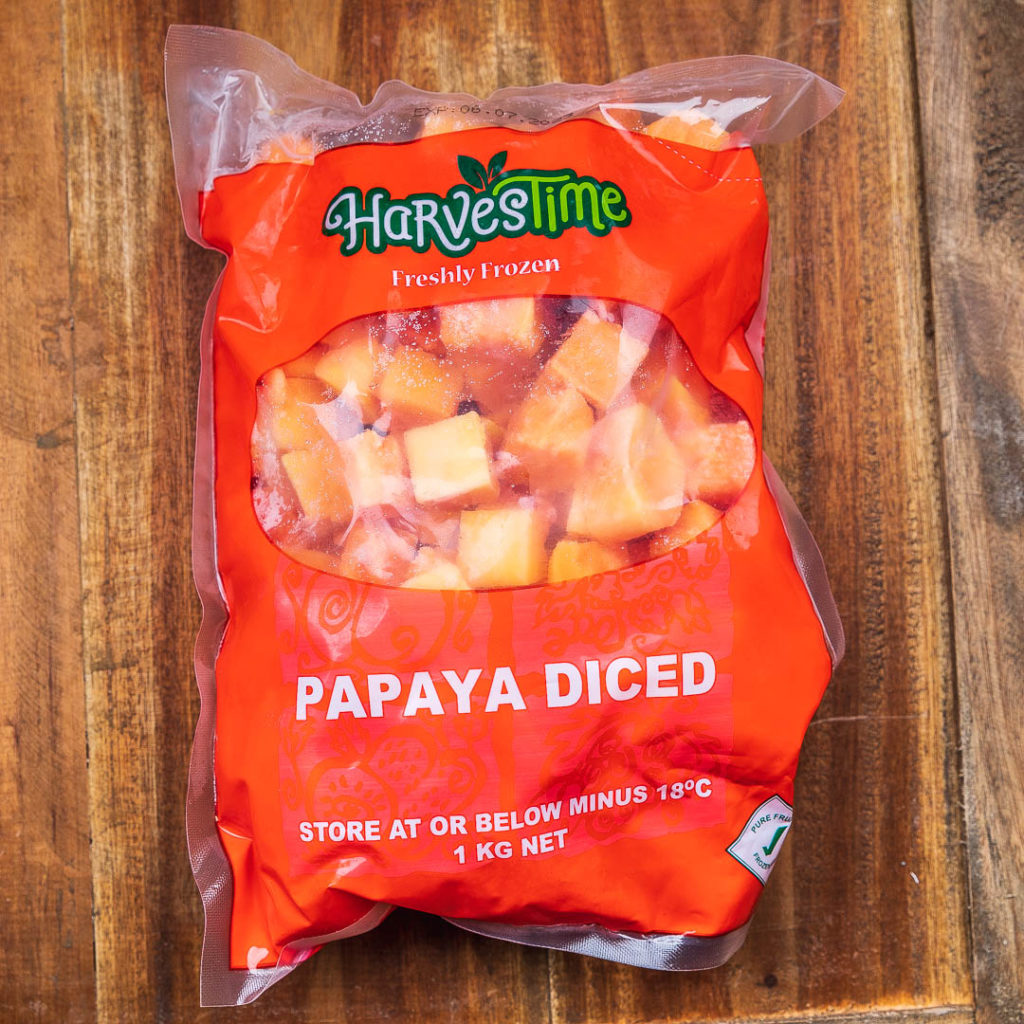 Papaya Frozen 1kg The Green Pantry